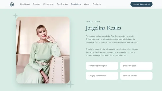 Captura de pantalla del proyecto Identidad digital - Jorgelina Reales